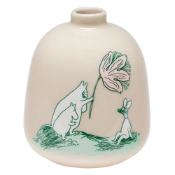 Moomin Arabia Wild Flower Small Ceramic Vase 83mm Recycled Ceramics