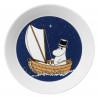 Moomin Plate Moominpappa Arabia Blue