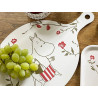 Moomin Cutting Board with Handle Moomin Tea Time 42 x 28 cm