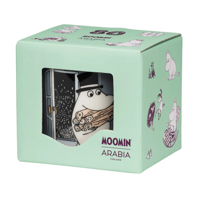 Moomin Mug 0.3 L Moominpappa Grey 80 in Gift Box 