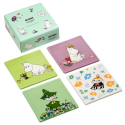 Moomin Arabia Coasters Set of 4 Recycled Ceramics