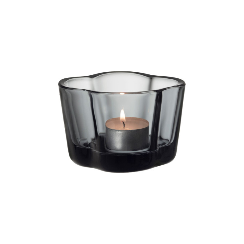IIttala Alvar Aalto Tealight Candle Holder 60mm Grey