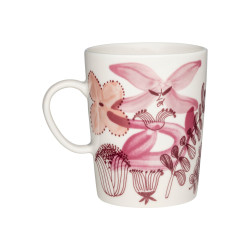 Arabia Beloved Patterns Pink Ribbon Mug 0.5 L