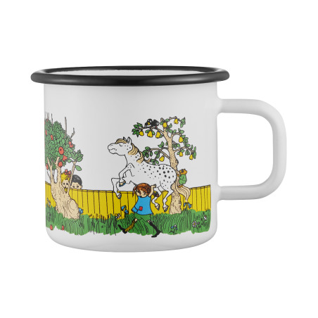 Pippi Longstocking Enamel Mug The Way Home 0.37 L Muurla