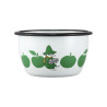 Moomin Enamel Bowl 0.6 L Joyful Apples Green Muurla