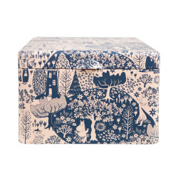 Moomin Park Tin Box With Compartments Beige Martinex