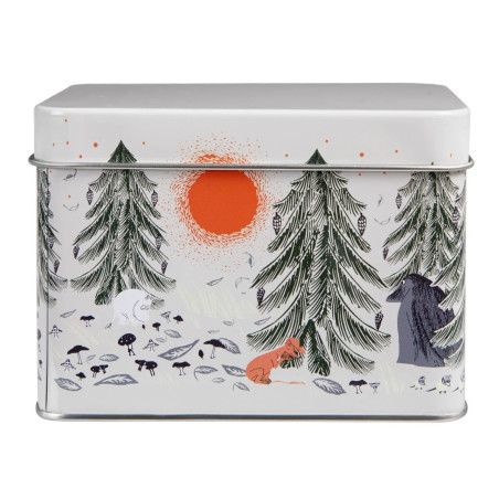 Moomin Primeval Forest Tea Tin Box Light Martinex