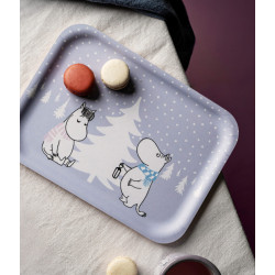 Moomin Tray Snowfall 27 x 20 cm Muurla
