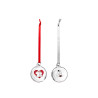 Moomin Glass Bauble Set of 2 Heart Snowflake 5 cm Muurla