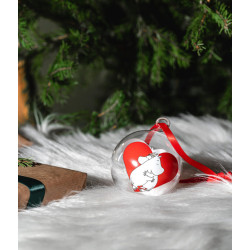 Moomin Glass Bauble Heart 7 cm Muurla