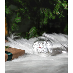 Moomin Glass Bauble Snowflake 7 cm Muurla