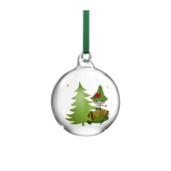 Moomin Glass Bauble Spruce 7 cm Muurla