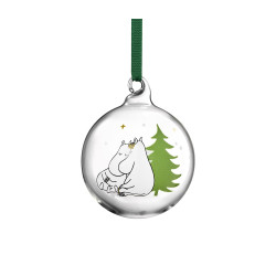 Moomin Glass Bauble Spruce 7 cm Muurla