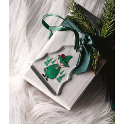 Moomin Glass Ornament Snufkin Muurla