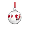 Moomin Glass Bauble Heart 9 cm Muurla