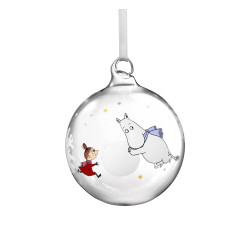 Moomin Glass Bauble Snowflake 9 cm Muurla