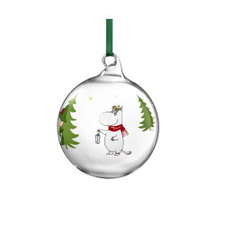 Moomin Glass Bauble Spruce 9 cm Muurla