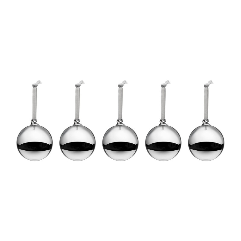 Iittala Glass Ball Silver Mirror 80 mm Set of 5