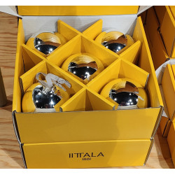 Iittala Glass Ball Silver Mirror 80 mm Set of 5