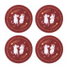 Moomin Coaster Set 4 pcs Festive Moments Red Arabia 2025
