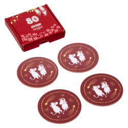 Moomin Coaster Set 4 pcs Festive Moments Red Arabia 2025