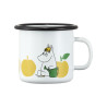 Moomin Enamel Mug 0.25 L Joyful Apples Yellow Moomintroll Muurla