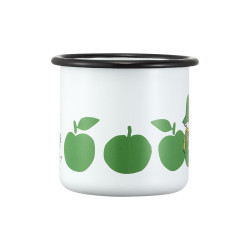 Moomin Enamel Mug 0.37 L Joyful Apples Green Snufkin Muurla