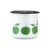 Moomin Enamel Mug 0.37 L Joyful Apples Green Snufkin Muurla