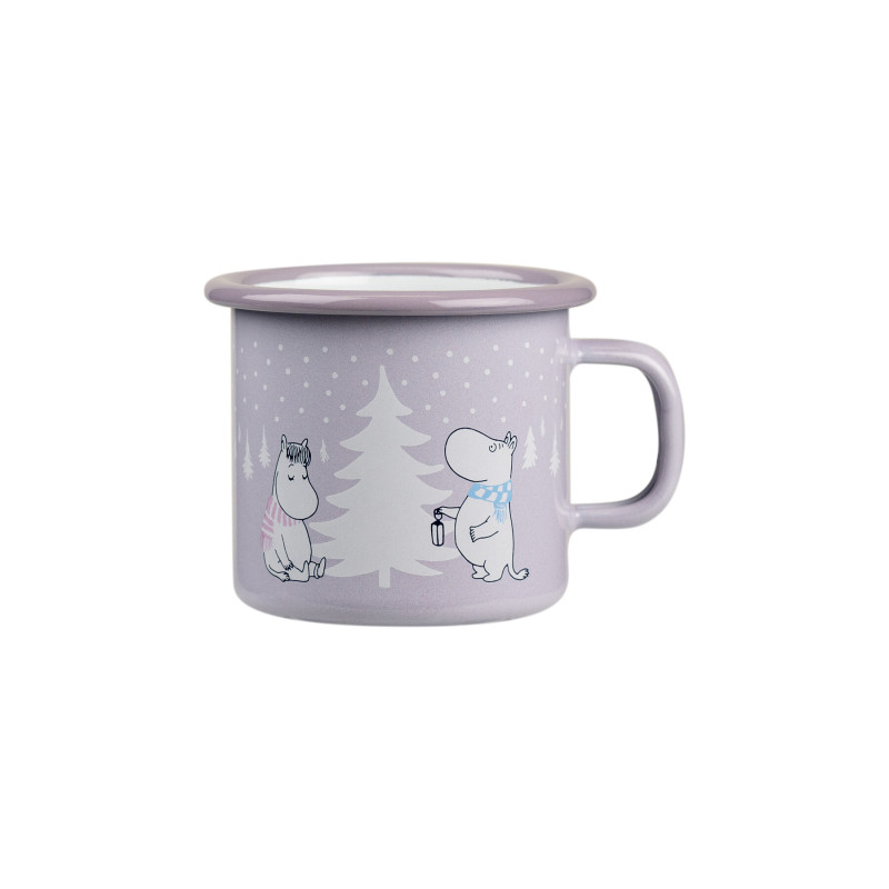 Moomin Enamel Mug 0.25 L Snowfall Outlet 20%