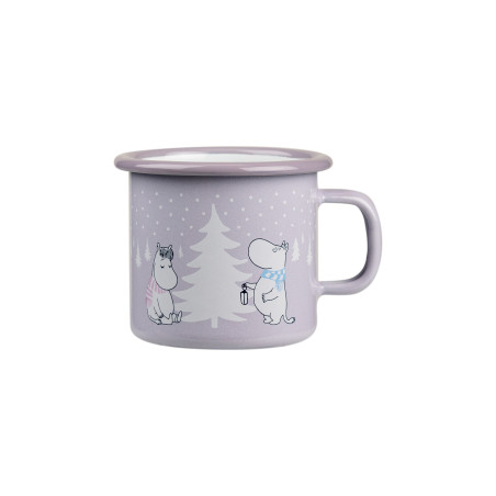 Moomin Enamel Mug 0.25 L Snowfall Outlet 20%