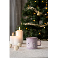 Moomin Enamel Mug 0.25 L Snowfall Outlet 20%