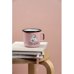 Moomin Together Pink Enamel Mug 0.37 L Outlet 20%