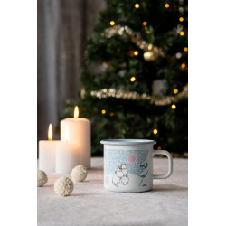 Moomin Enamel Mug Let It Snow 0.37 L Outlet 20%