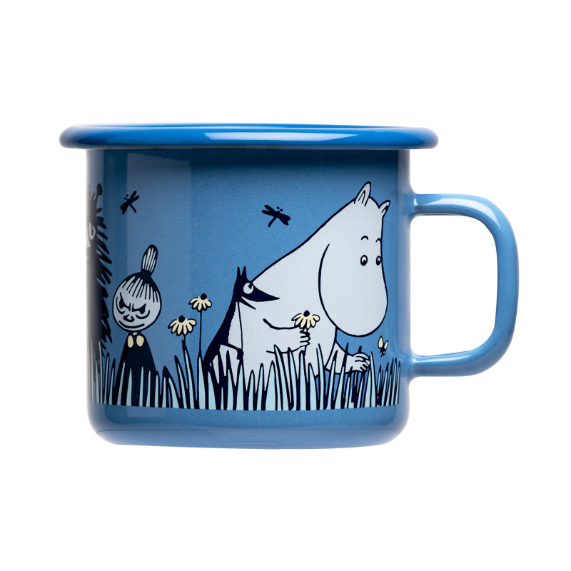 Moomin Enamel Mug Friends Blue 0.25 L Outlet 20%
