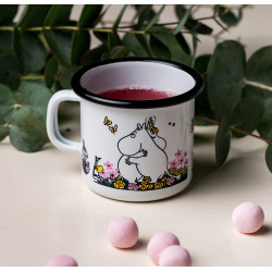 Moomin Love Enamel Mug Hug White 0.25 L Muurla Outlet 20%