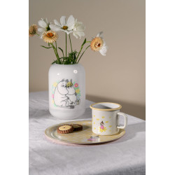 Moomin Enamel Mug 0.37 L Flowers Outlet 20%