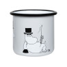 Moomin Enamel Mug Moominpappa Retro Grey 0.37 L Outlet 40%