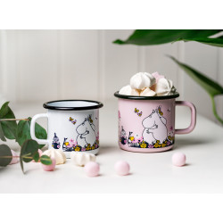 Moomin Love Enamel Mug Hug Pink 0.37 L Muurla Outlet 40%