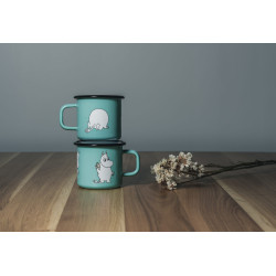 Moomin Enamel Mug Moomintroll Retro Mint 0.37 L Outlet 90%