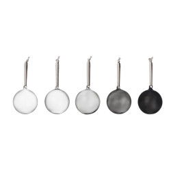 Iittala Grey Shades Glass Ball 80 mm Set of 5