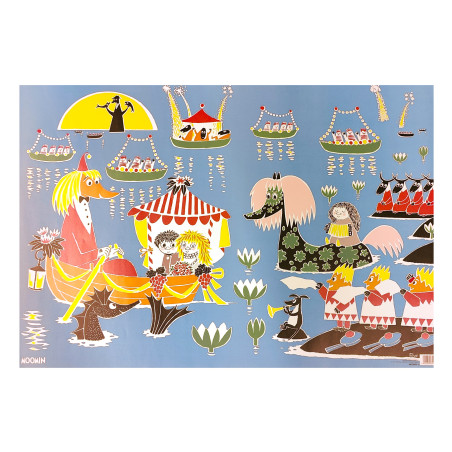Moomin Poster Wraping Paper 50 x 70 cm Miffle and Toffle