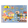 Moomin Poster Wraping Paper 50 x 70 cm Miffle and Toffle