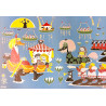 Moomin Poster Wraping Paper 50 x 70 cm Miffle and Toffle