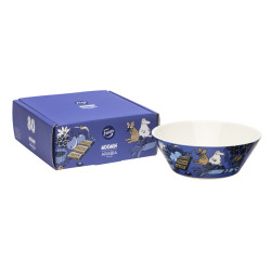 Moomin 80 Fazer Arabia Gift Box Chocolate Bar and Bowl 15 cm