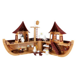 Moomin Plastic Boat and 7 Figures