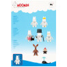 Moomin Plastic Boat and 7 Figures