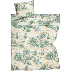 Moomin Duvet Cover Pillowcase Set Beach Day  150x210cm