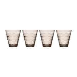 Kastehelmi Tumblers Set of 4 Linen 0.3 L Iittala