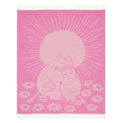 Moomin Throw Blanket Sweethearts Pink 125 x 170 cm Arabia