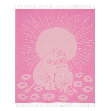 Moomin Throw Blanket Sweethearts Pink 125 x 170 cm Arabia